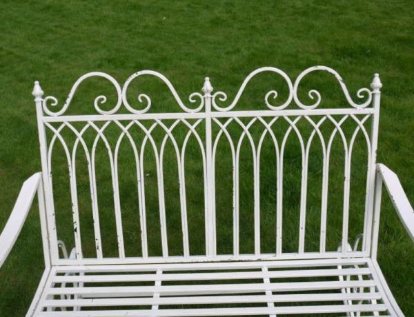 Product photograph of Antique Cream Rocking Bench from Choice Furniture Superstore.