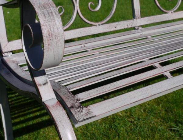 Product photograph of Antique Grey Bench from Choice Furniture Superstore.