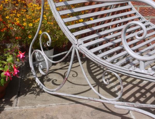 Product photograph of Antique Grey Lounger from Choice Furniture Superstore.