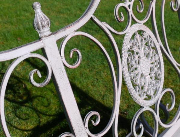Product photograph of Antique Grey Rocking Bench from Choice Furniture Superstore.