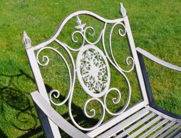 Product photograph of Antique Grey Rocking Chair from Choice Furniture Superstore.