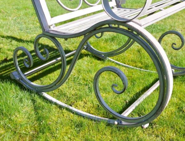 Product photograph of Antique Grey Rocking Chair from Choice Furniture Superstore.