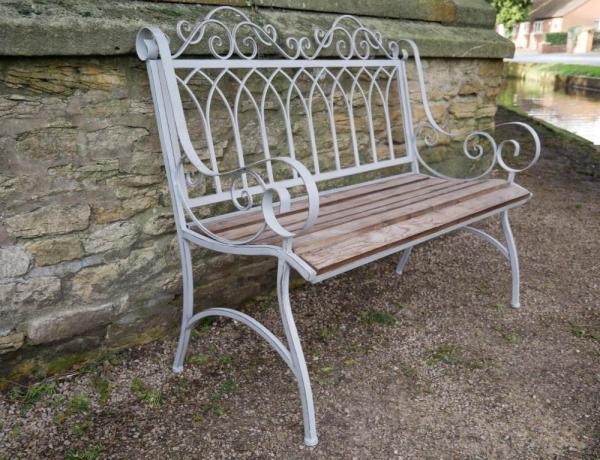 Product photograph of Lincoln Antique Grey And Fir Wood Bench from Choice Furniture Superstore.