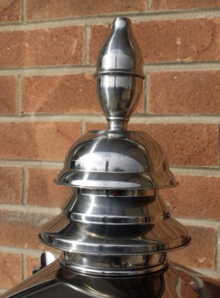 Product photograph of Stainless Steel Lamp Top from Choice Furniture Superstore.