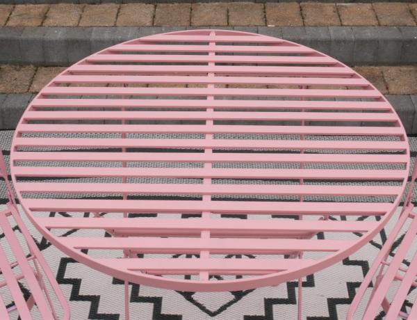 Product photograph of Powder Pink Dining Table Set from Choice Furniture Superstore.