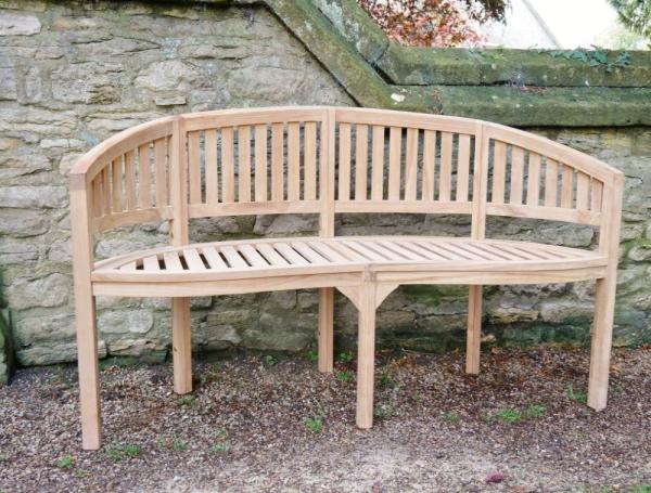 Product photograph of Teak Bean Bench from Choice Furniture Superstore.