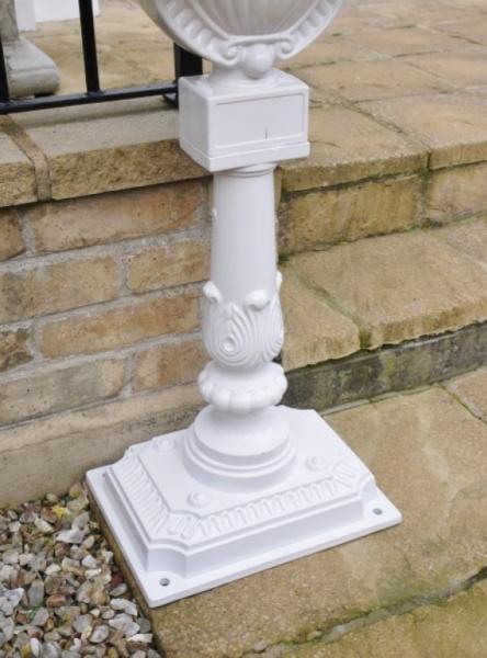 Product photograph of Aluminium White Post Box from Choice Furniture Superstore.