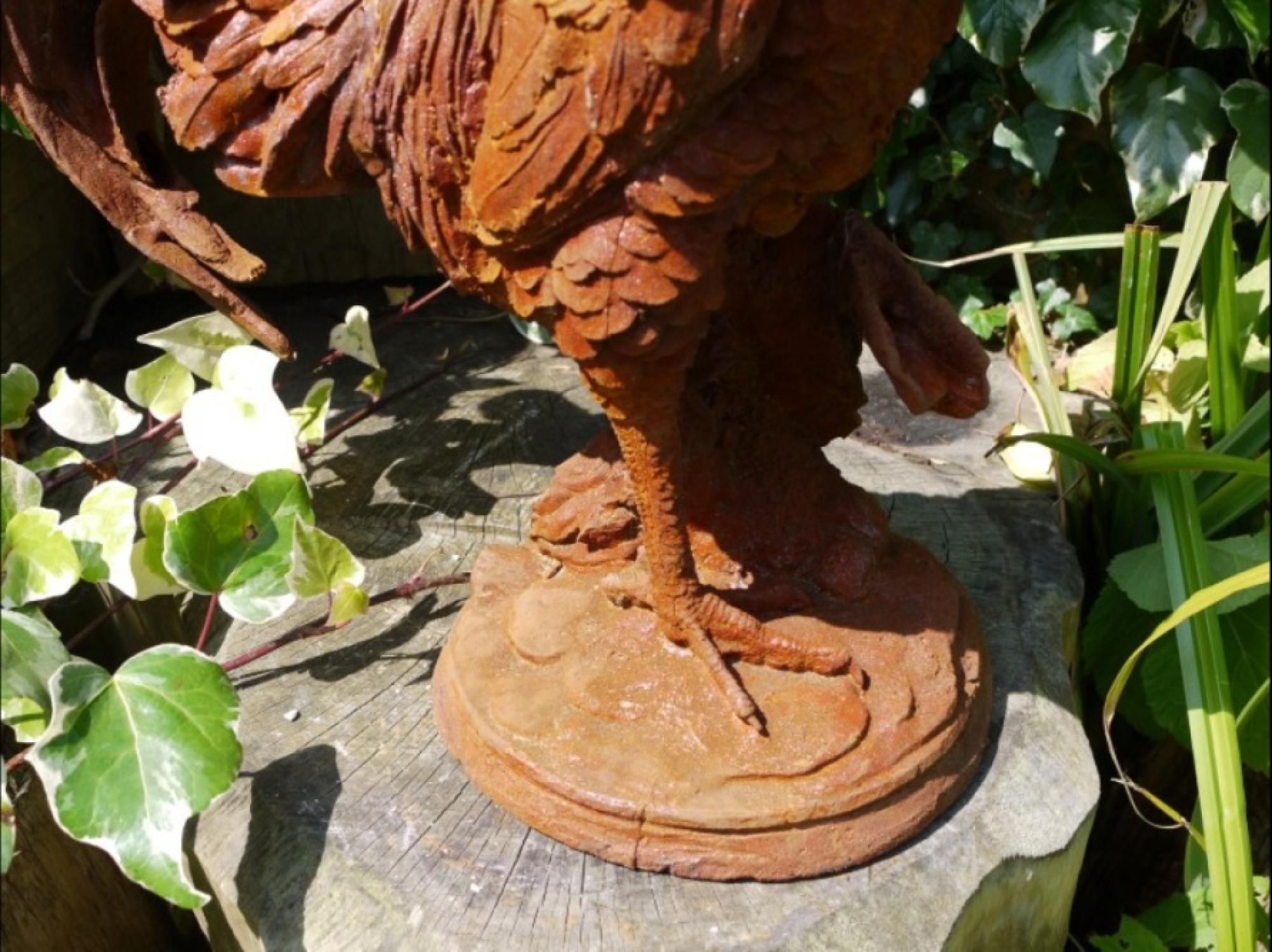 Product photograph of Rusty Large Cockerel from Choice Furniture Superstore.