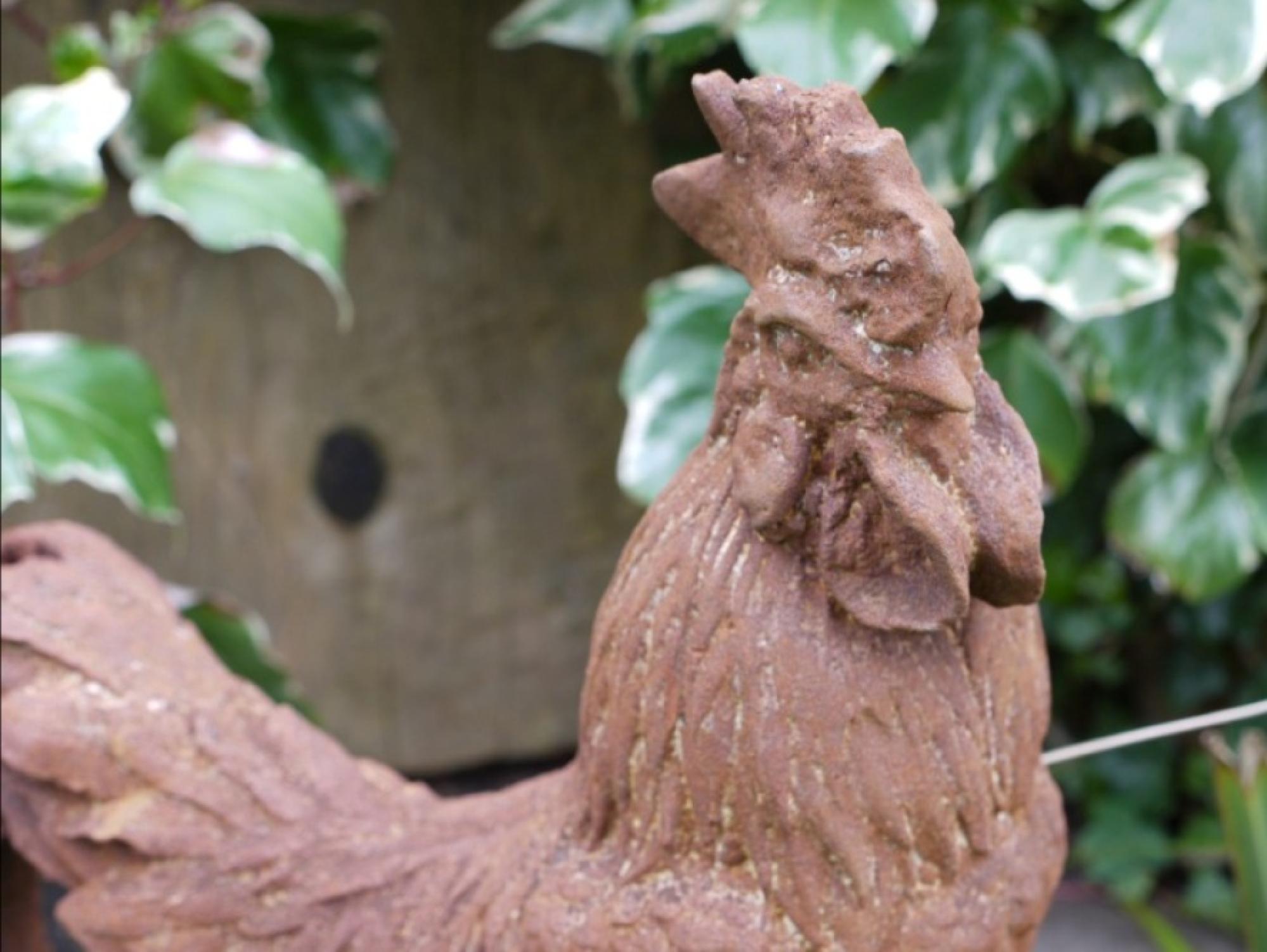 Product photograph of Rusty Small Cockerel from Choice Furniture Superstore.