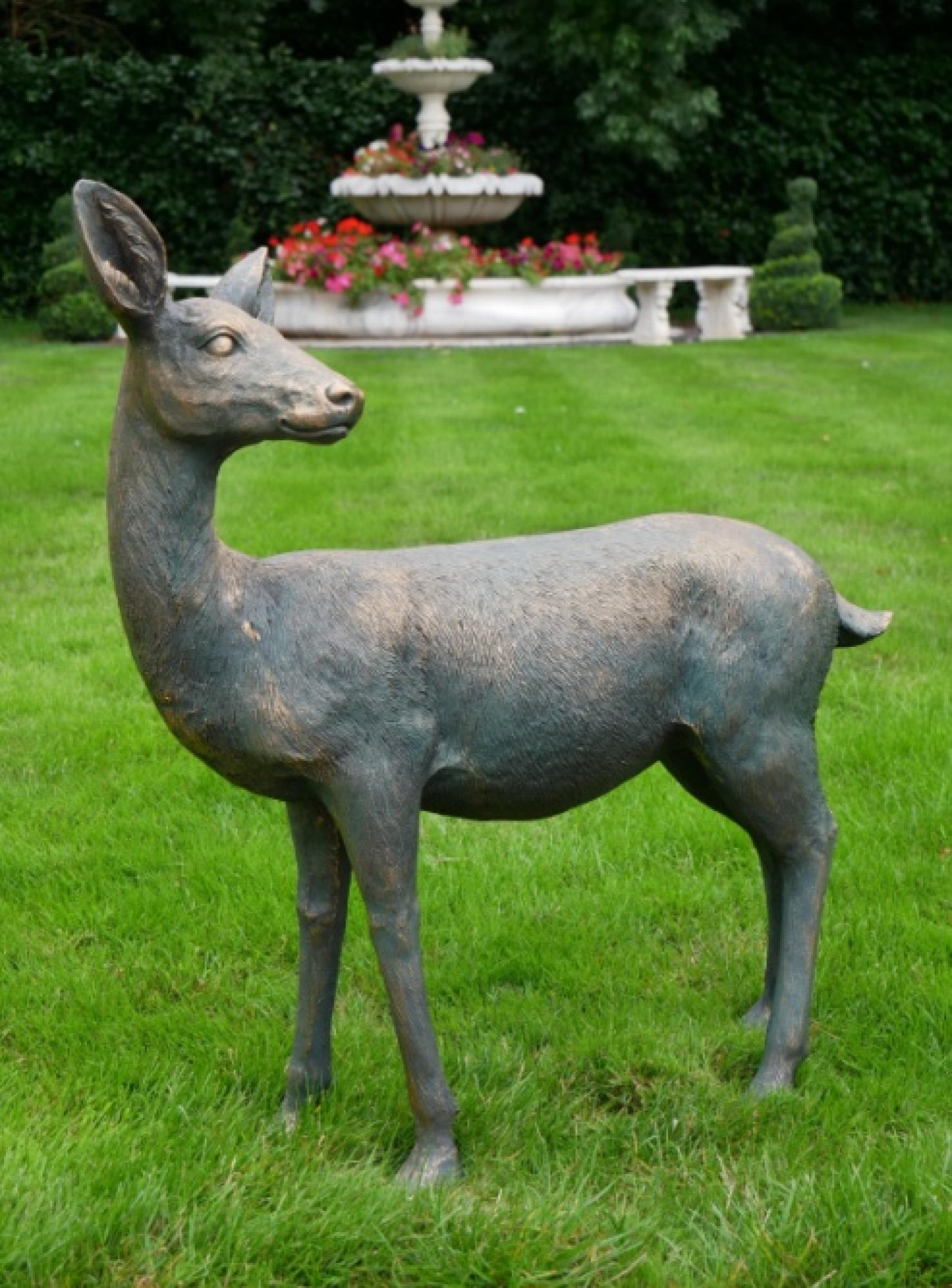 Product photograph of Deer Garden Ornament from Choice Furniture Superstore.