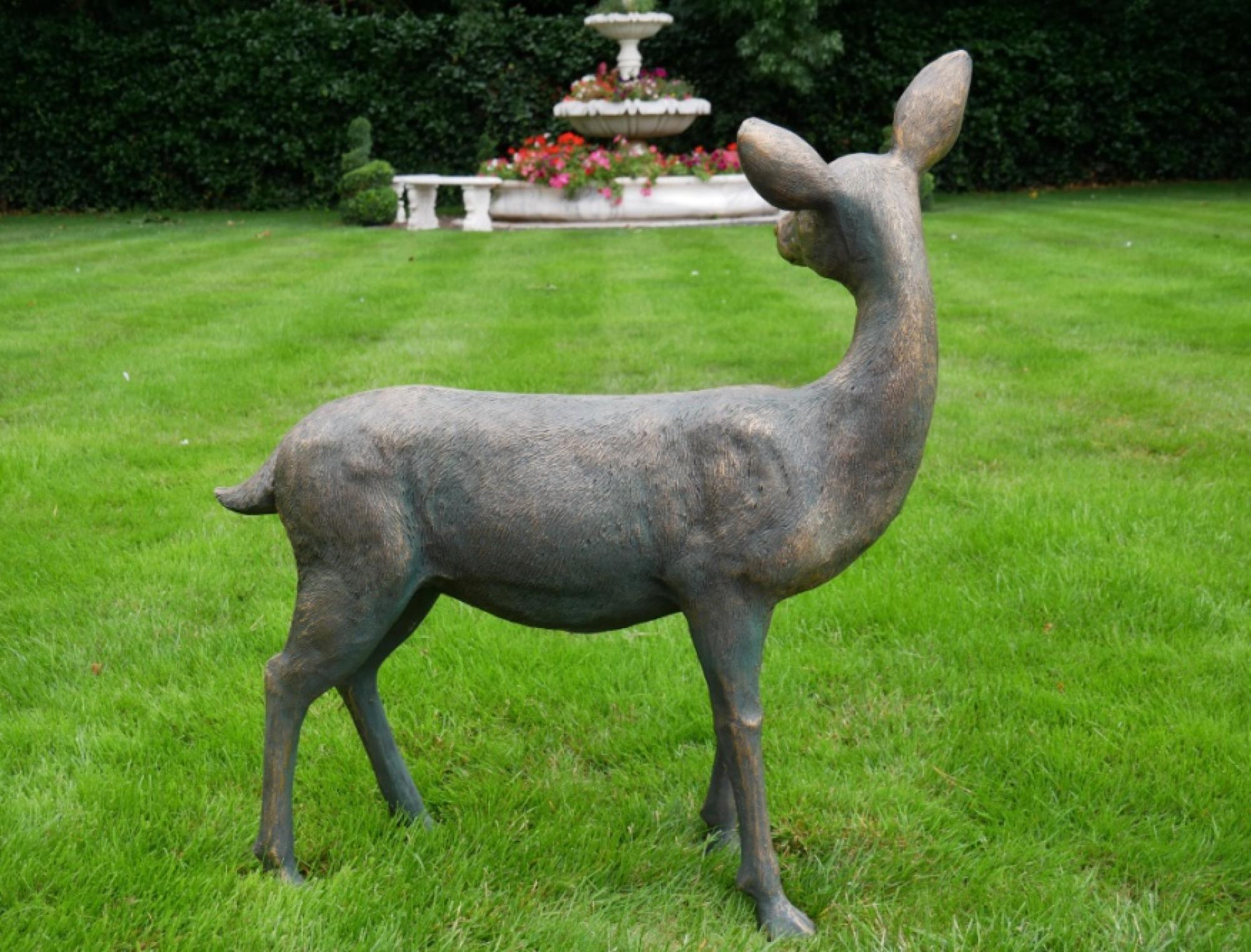 Product photograph of Deer Garden Ornament from Choice Furniture Superstore.