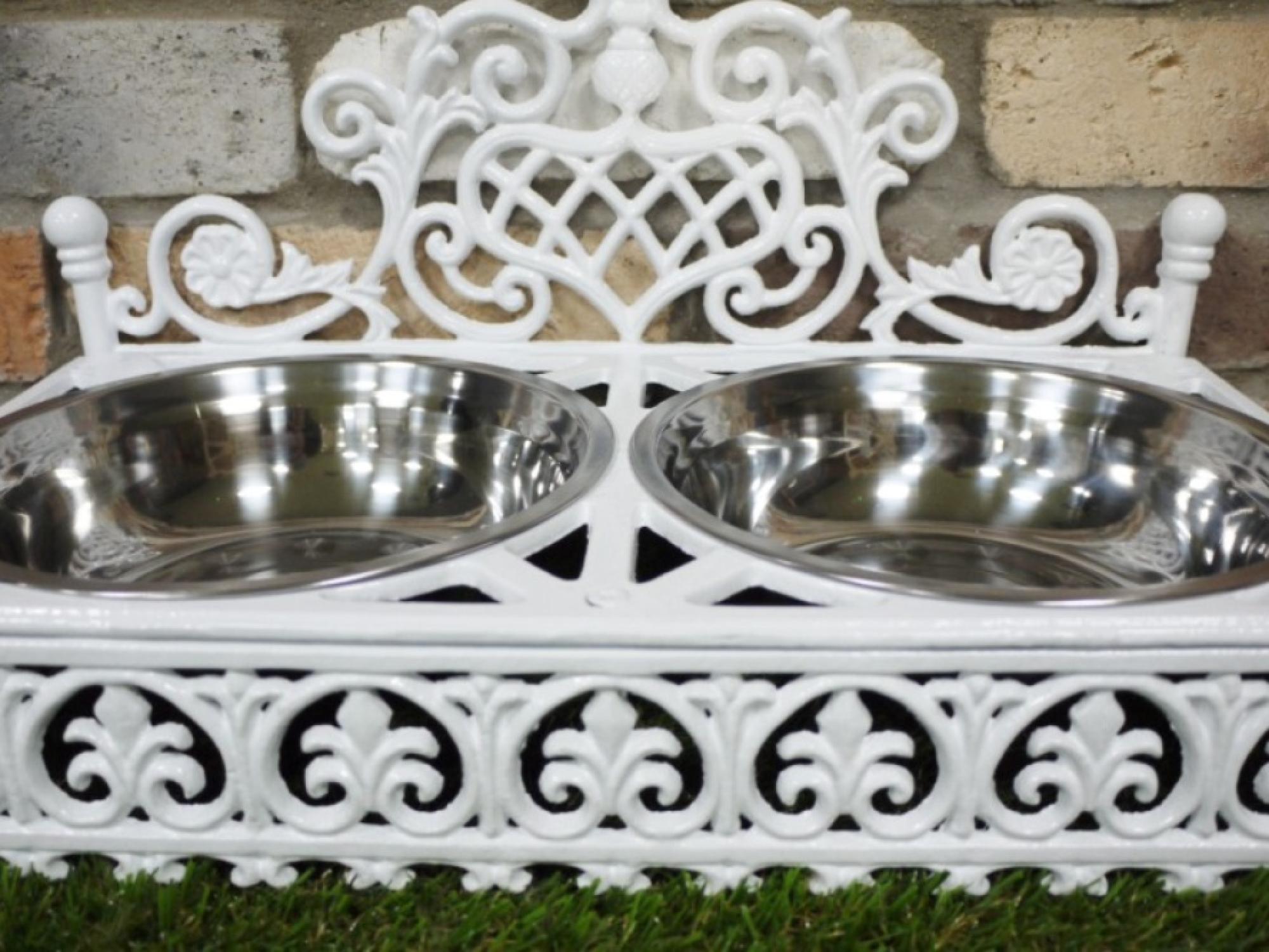 Product photograph of Iron Dog Dish - Set Of 2 from Choice Furniture Superstore.