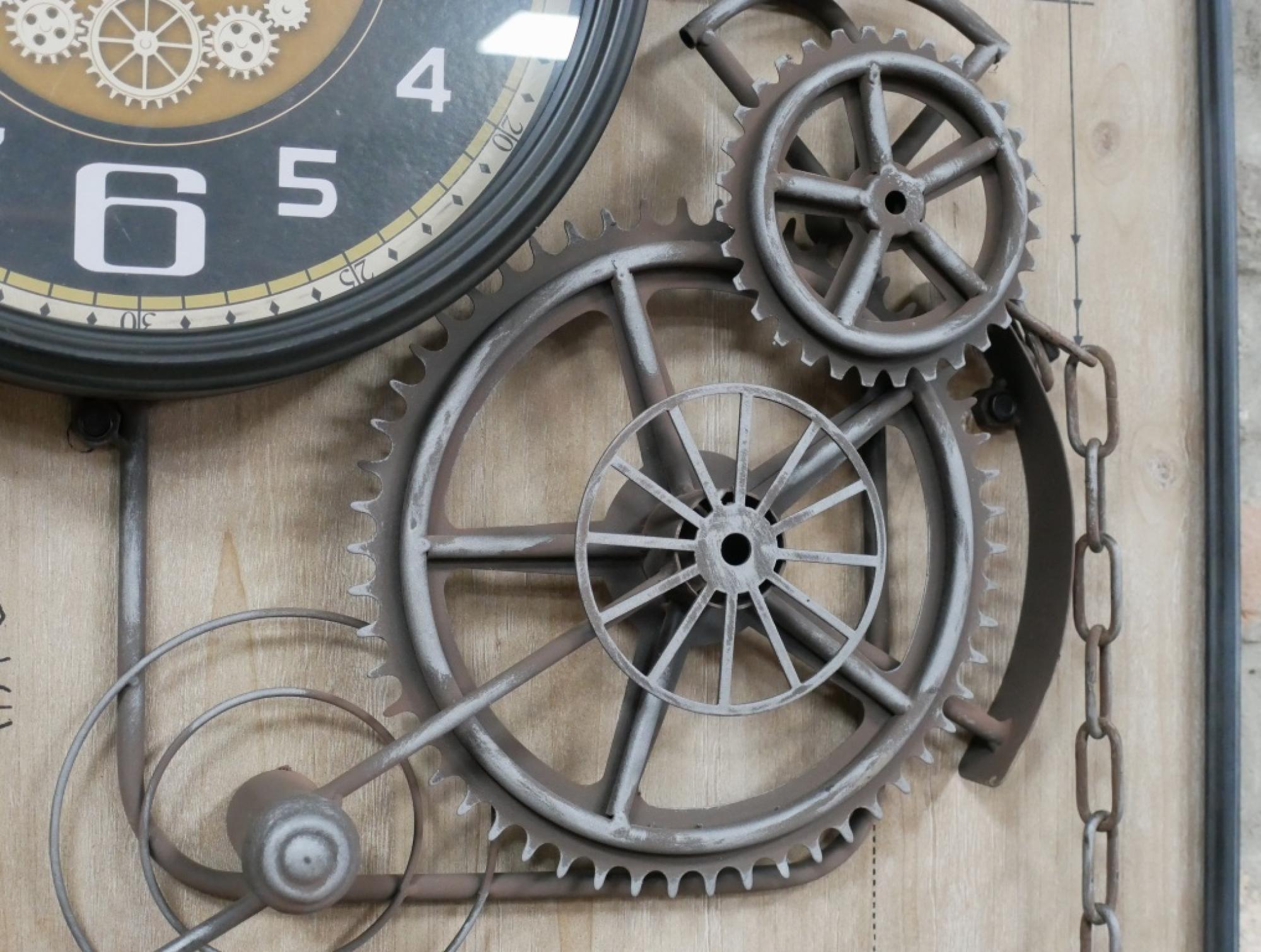 Product photograph of Gear Clock from Choice Furniture Superstore.