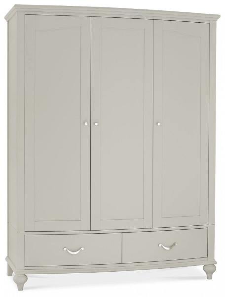 Product photograph of Bentley Designs Montreux Urban Grey 3 Door 2 Drawer Combi Wardrobe from Choice Furniture Superstore.
