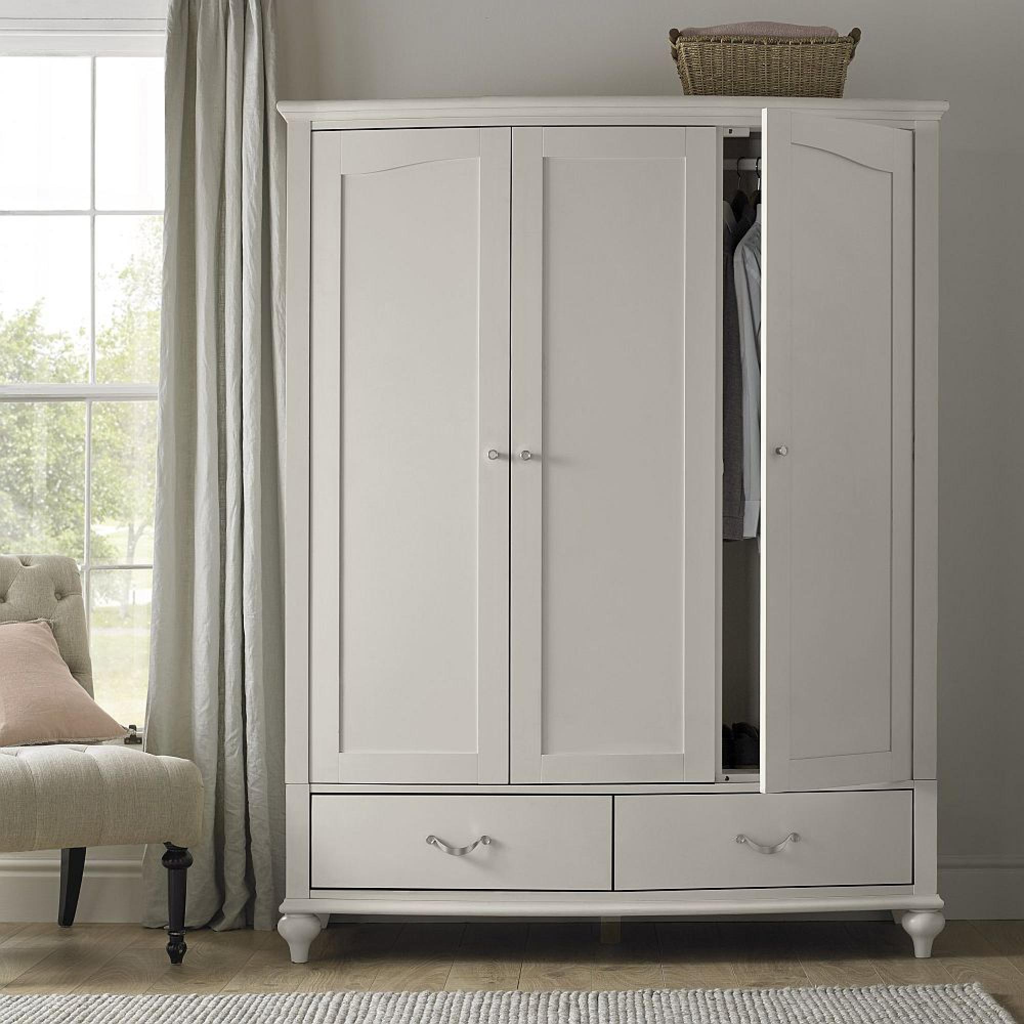 Product photograph of Bentley Designs Montreux Urban Grey 3 Door 2 Drawer Combi Wardrobe from Choice Furniture Superstore.