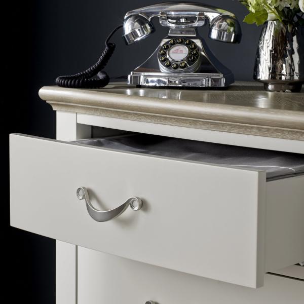 Product photograph of Bentley Designs Montreux Grey Washed Oak And Soft Grey 2 2 Drawer Chest from Choice Furniture Superstore.
