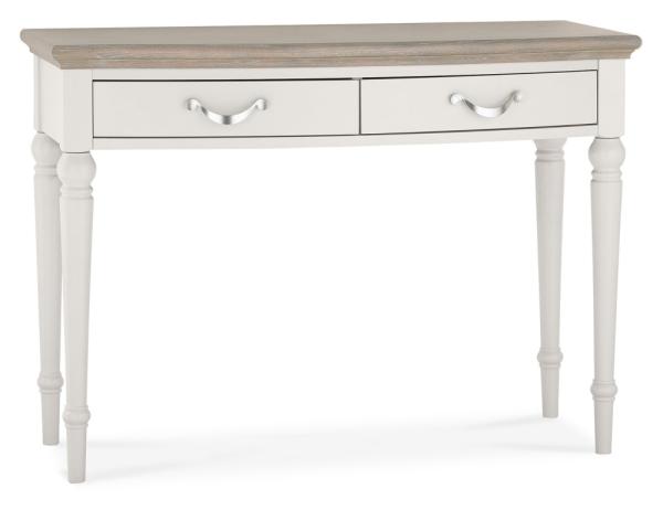 Product photograph of Bentley Designs Montreux Grey Washed Oak And Soft Grey Dressing Table from Choice Furniture Superstore.