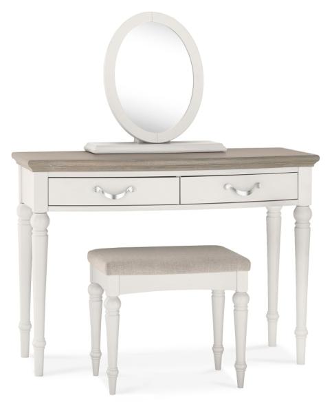 Product photograph of Bentley Designs Montreux Grey Washed Oak And Soft Grey Dressing Table from Choice Furniture Superstore.