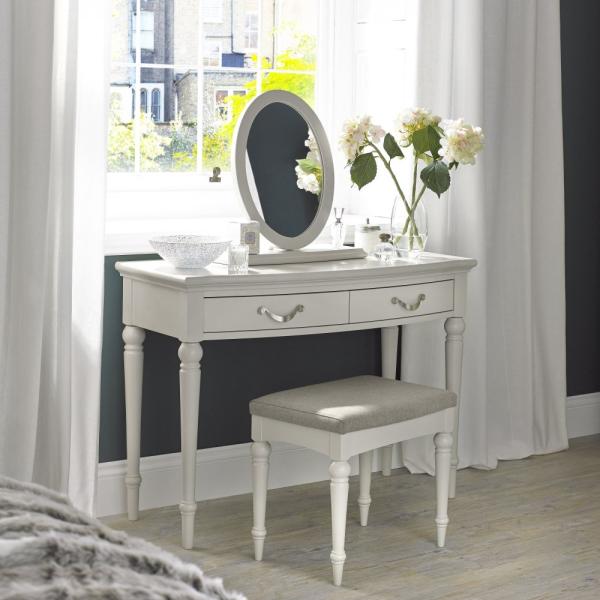 Product photograph of Bentley Designs Montreux Grey Washed Oak And Soft Grey Dressing Table from Choice Furniture Superstore.