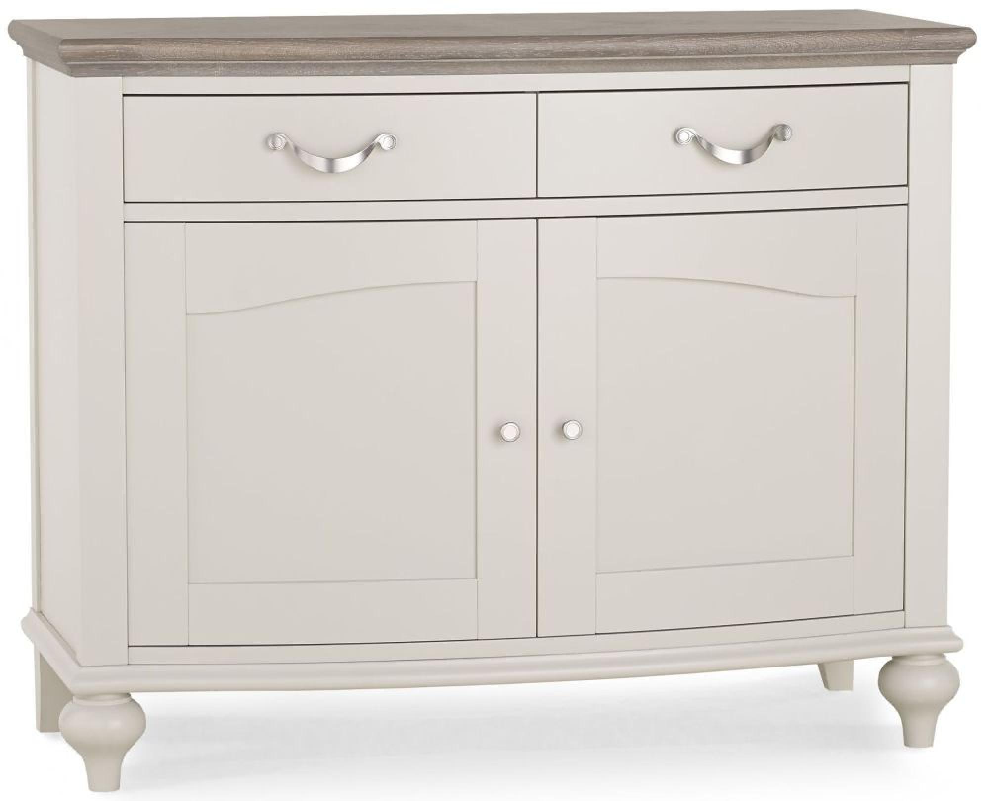 Product photograph of Bentley Designs Montreux Grey Washed Oak And Soft Grey 2 Drawer Narrow Sideboard from Choice Furniture Superstore.