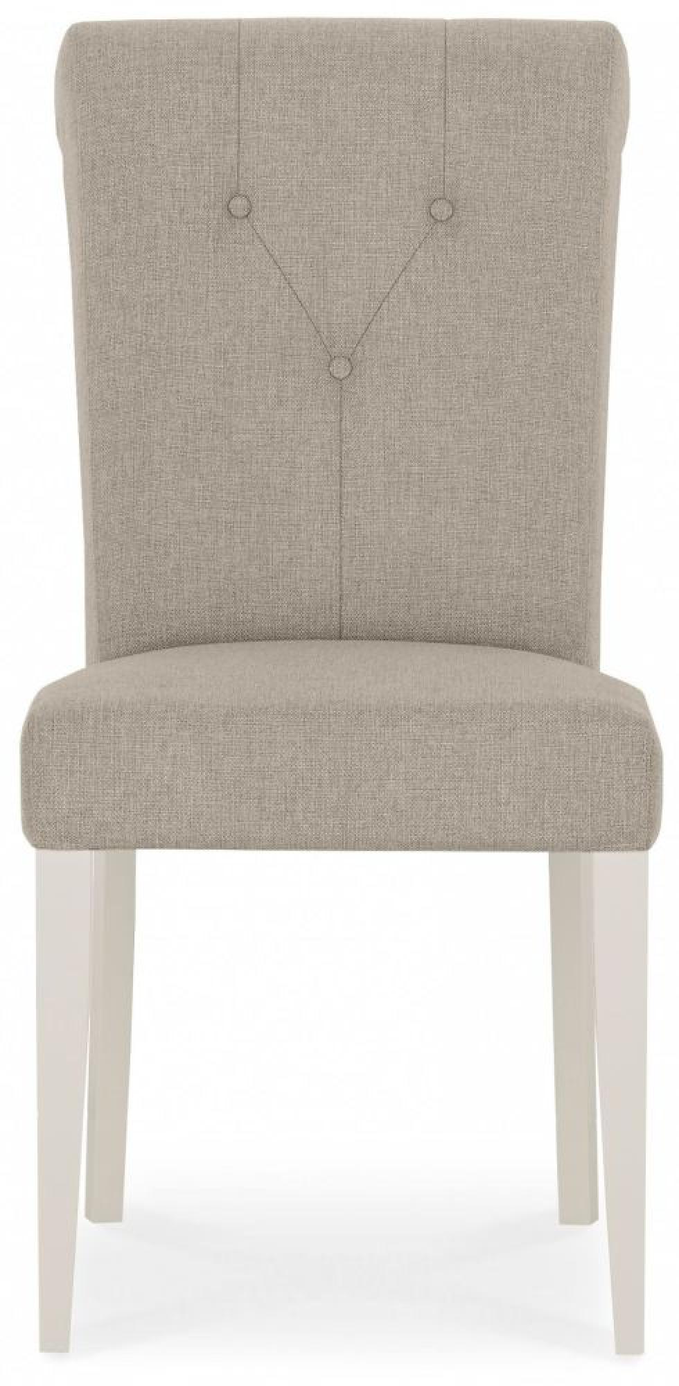 Product photograph of 2 X Bentley Designs Montreux Soft Grey Upholstered Dining Chair - Pebble Grey Fabric from Choice Furniture Superstore.