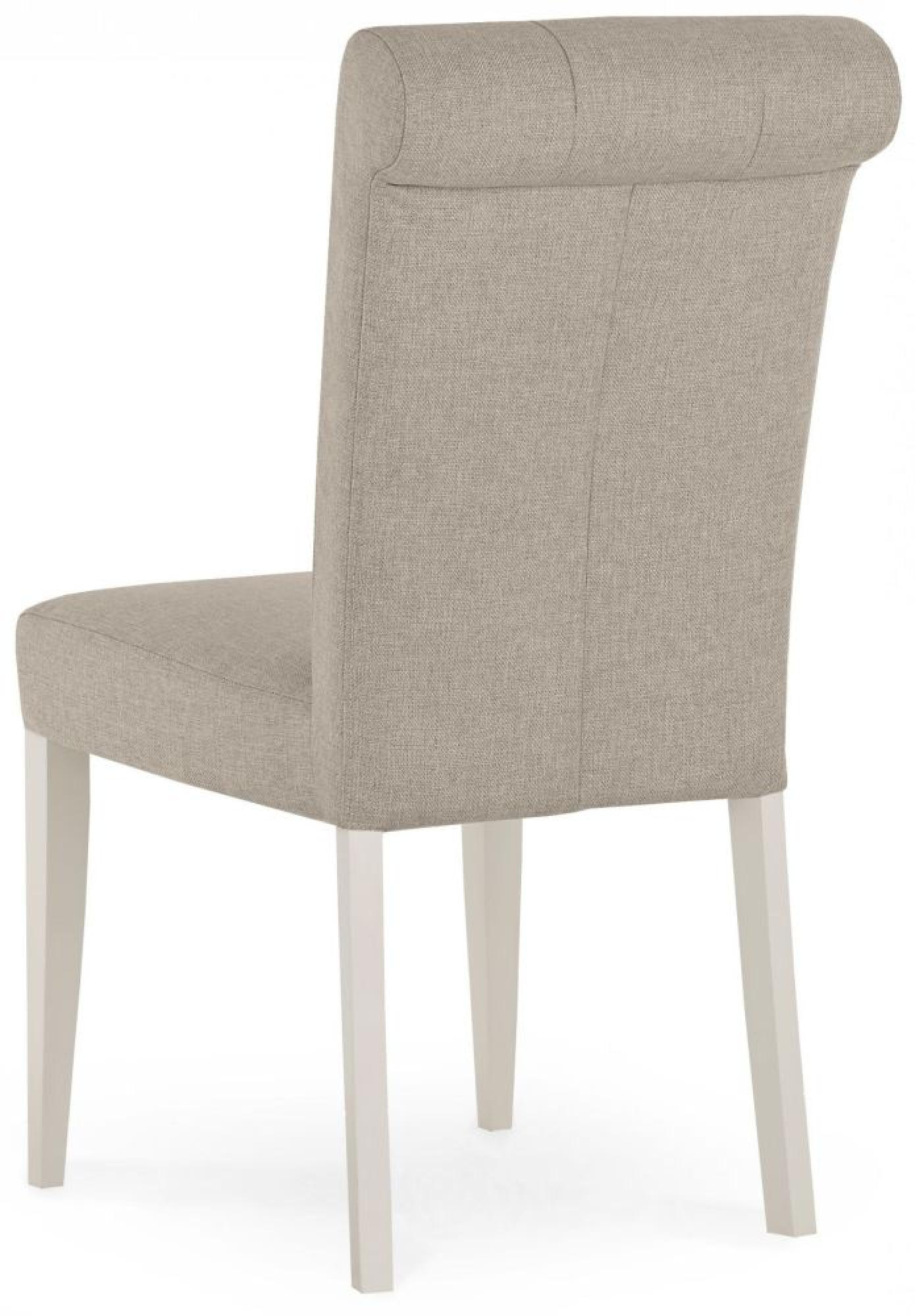 Product photograph of 2 X Bentley Designs Montreux Soft Grey Upholstered Dining Chair - Pebble Grey Fabric from Choice Furniture Superstore.