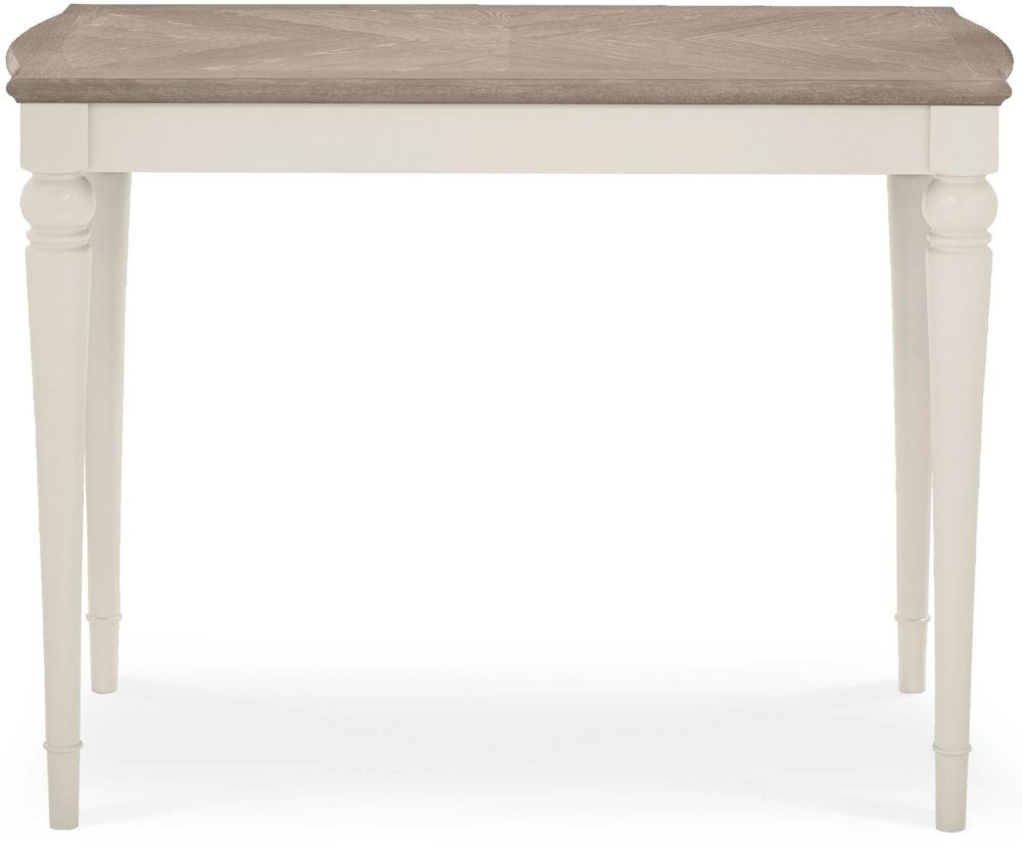 Product photograph of Bentley Designs Montreux Grey Washed Oak And Soft Grey Bar Table from Choice Furniture Superstore.