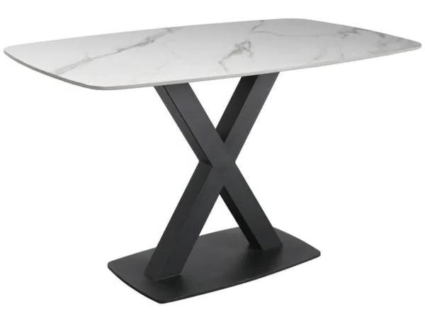 Product photograph of Vernal White Sintered Stone 4 Seater Dining Table from Choice Furniture Superstore.