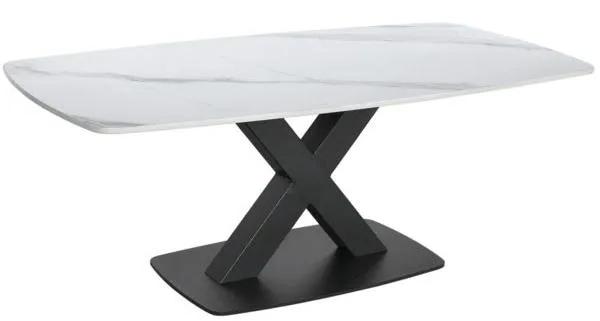 Product photograph of Vernal White Sintered Stone Coffee Table from Choice Furniture Superstore.