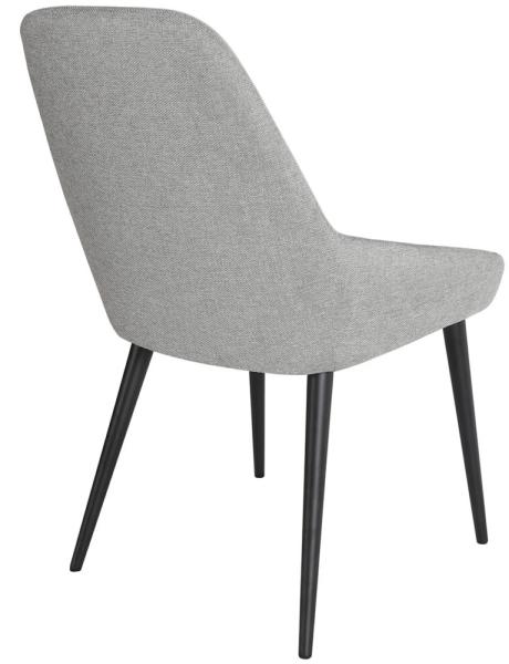 Product photograph of Claflin Light Grey Velvet Fabric Dining Chair Sold In Pairs from Choice Furniture Superstore.