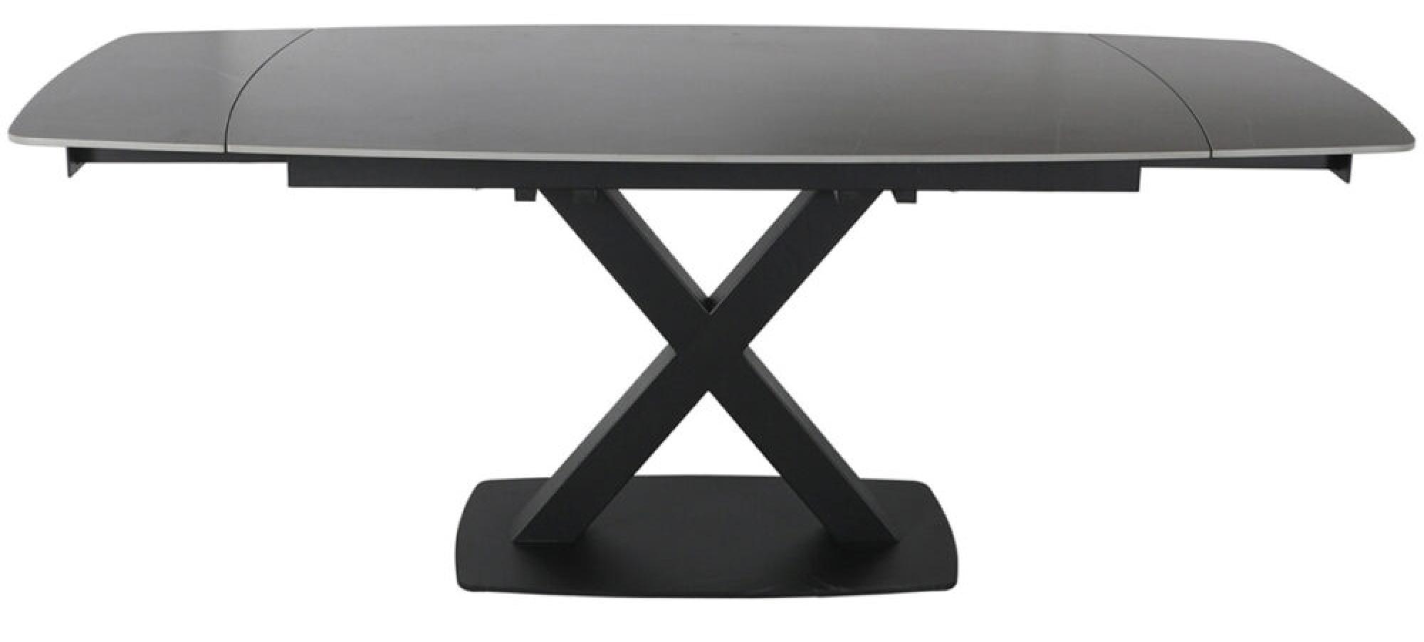 Product photograph of Vernal Grey Sintered Stone 4-8 Seater Extending Dining Table from Choice Furniture Superstore.