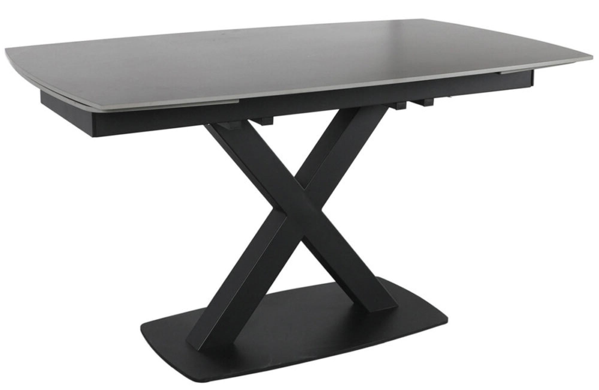 Product photograph of Vernal Grey Sintered Stone 4-8 Seater Extending Dining Table from Choice Furniture Superstore.