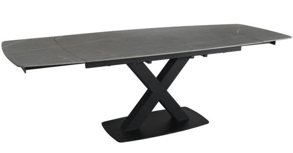 Product photograph of Vernal Grey Sintered Stone 8 Seater Extending Dining Table from Choice Furniture Superstore.