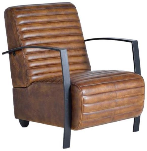 Product photograph of Anacoco Brown Leather Upholtered Armchair from Choice Furniture Superstore.