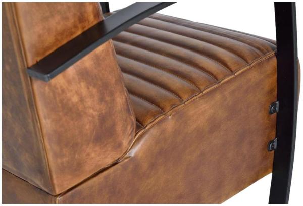 Product photograph of Anacoco Brown Leather Upholtered Armchair from Choice Furniture Superstore.