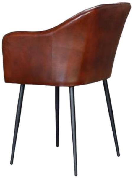 Product photograph of Ephraim Industrial Leather Upholstered Armchair from Choice Furniture Superstore.