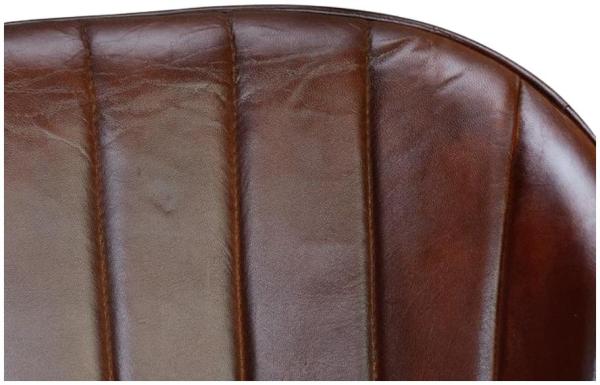 Product photograph of Ephraim Industrial Leather Upholstered Armchair from Choice Furniture Superstore.