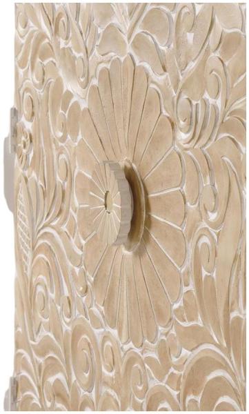 Product photograph of Dover Carved Mango Wood Hall Cabinet from Choice Furniture Superstore.