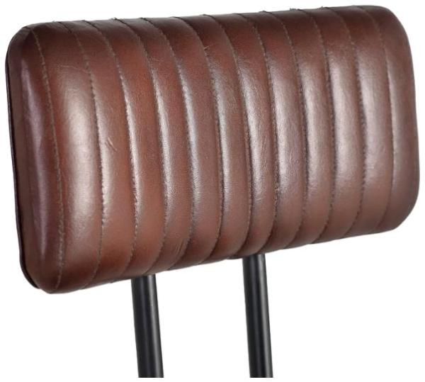 Product photograph of Boliwa Upholstered Brown Leather Bar Stool Sold In Pairs from Choice Furniture Superstore.