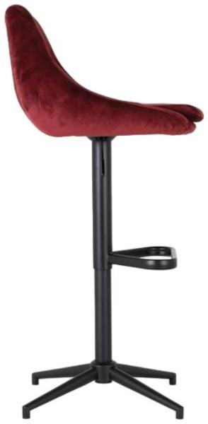 Product photograph of Daniu Polyester Fabric Velvet Bar Stool Sold In Pairs from Choice Furniture Superstore.