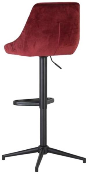 Product photograph of Daniu Polyester Fabric Velvet Bar Stool Sold In Pairs from Choice Furniture Superstore.