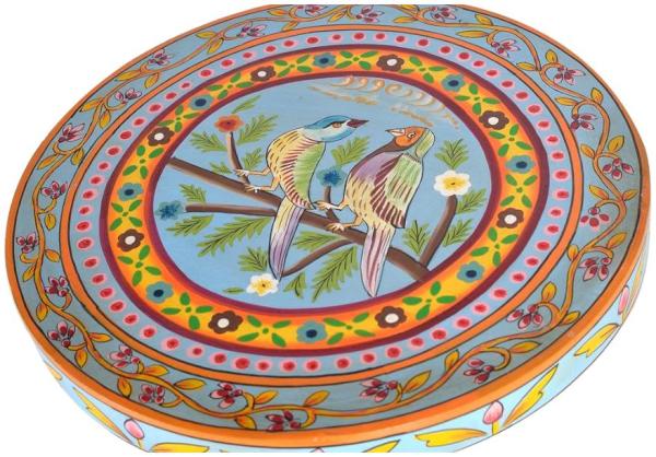 Product photograph of Tangzidong Hand Painted Stool from Choice Furniture Superstore.