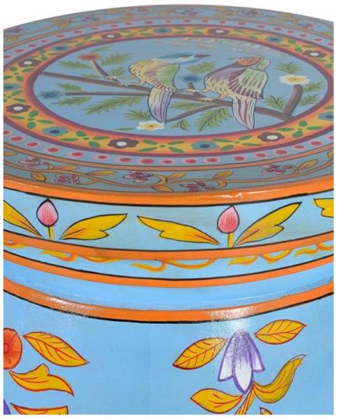 Product photograph of Tangzidong Hand Painted Stool from Choice Furniture Superstore.