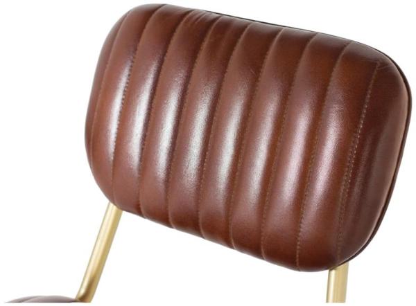 Product photograph of Zhudi Industrial Upholstered Leather Bar Stool Sold In Pairs from Choice Furniture Superstore.