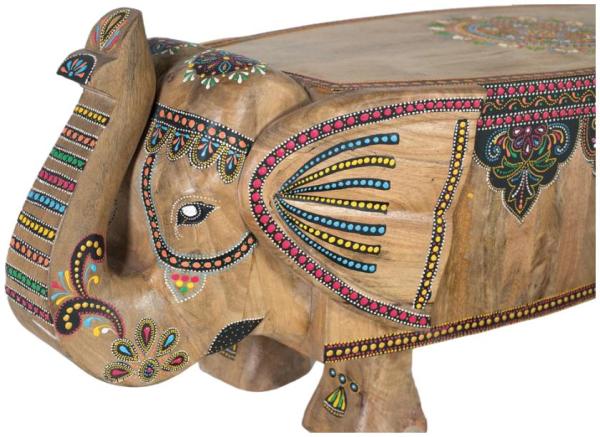 Product photograph of Taconite Hand-painted Mango Wood Bench from Choice Furniture Superstore.
