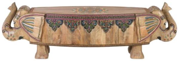 Product photograph of Taconite Hand-painted Mango Wood Bench from Choice Furniture Superstore.