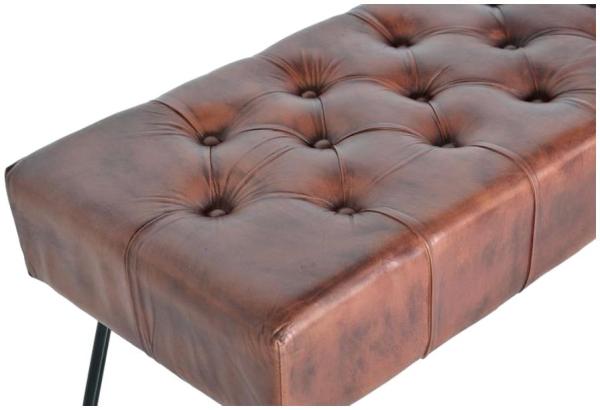 Product photograph of Tallula Brown Upholstered Leather Sidewalk from Choice Furniture Superstore.