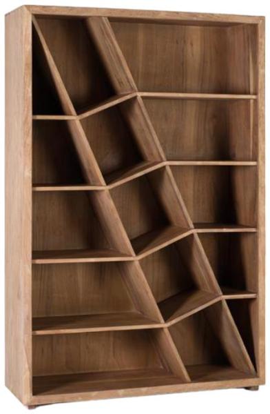 Product photograph of Zenda Solid Acacia Wood Bookcase from Choice Furniture Superstore.