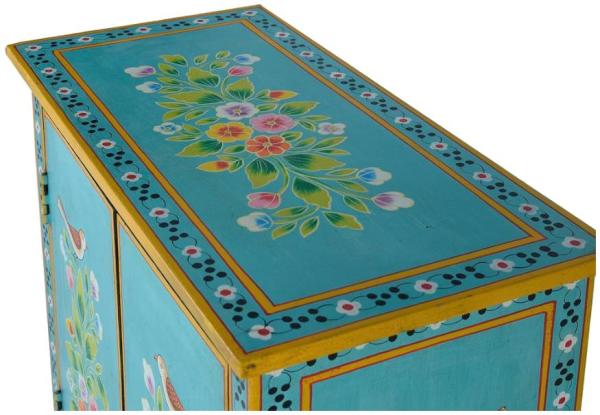 Product photograph of Peletier Hand-painted 2 Door Hall Cabinet from Choice Furniture Superstore.