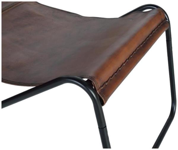 Product photograph of Beltrami Brown Leather Lounge Chair from Choice Furniture Superstore.